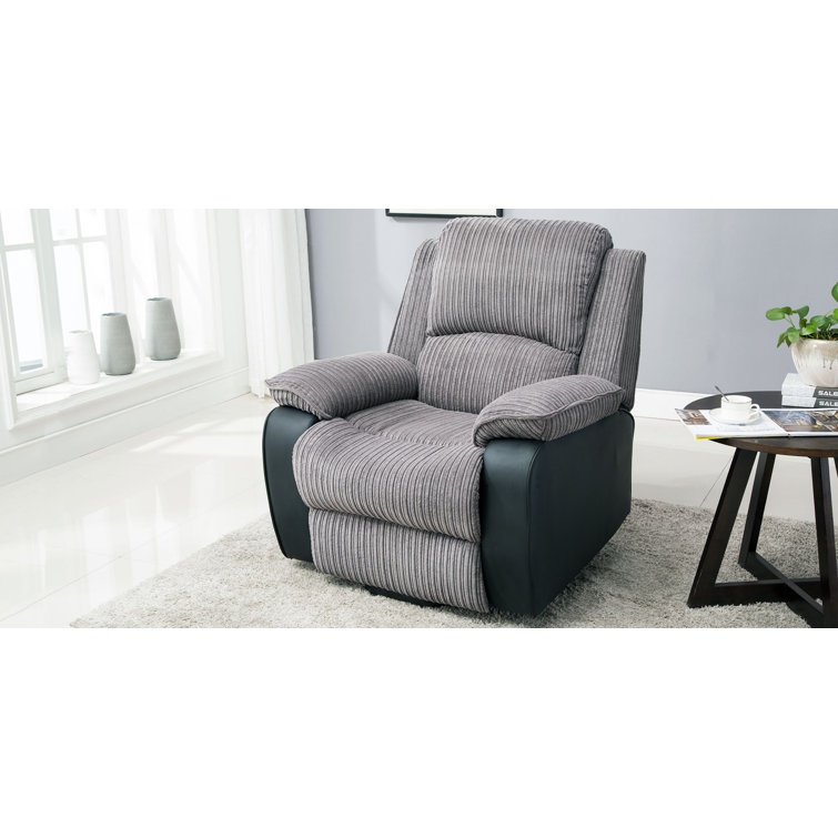 Brayden Studio Whitehurst Upholstered Electric Recliner & Reviews